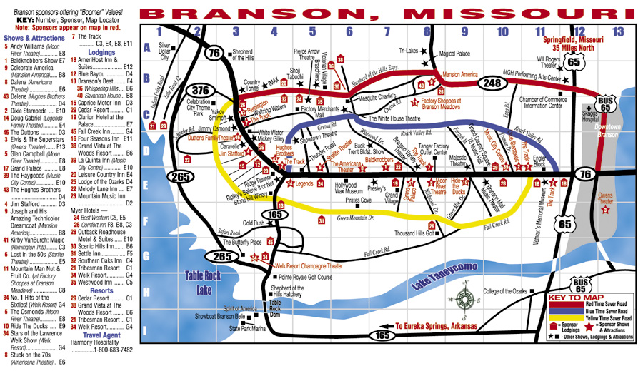 Branson Map 